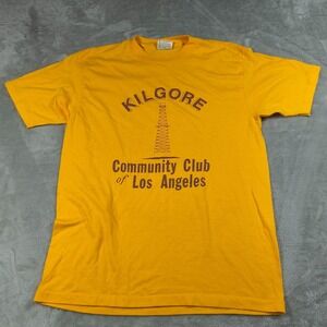 Vintage Kilgore Community Club Of Los Angeles Shirt Mens Large Single Stitch 80s